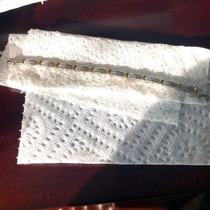 Sterling silver 1 kt diamond bracelet